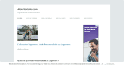 Desktop Screenshot of aide-sociale.com
