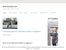 Tablet Screenshot of aide-sociale.com